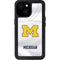 University of Michigan White Jersey iPhone 15 Waterproof Case